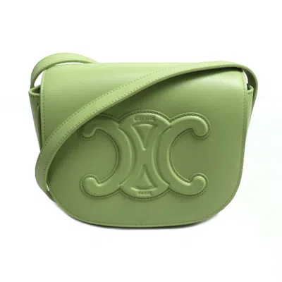 Pre-owned Celine Green Leather Shoulder Bag ()