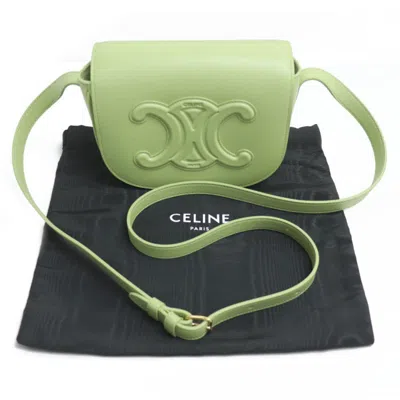 Pre-owned Celine Green Leather Shoulder Bag ()