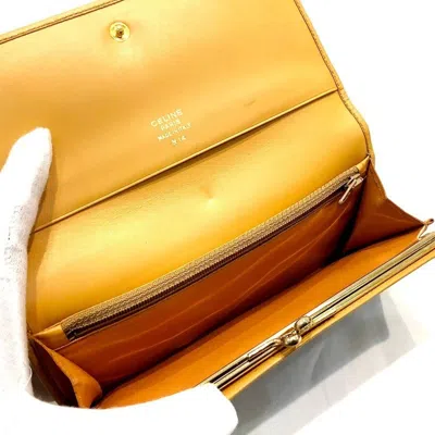 Pre-owned Celine Macadam Dark Brown Pvc Long Wallet (bi-fold) ()