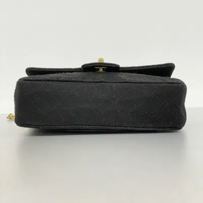Pre-owned Chanel Black Cotton Shoulder Bag ()