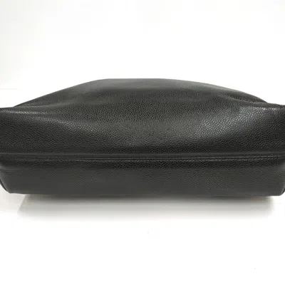 Pre-owned Chanel Black Grained Calfskin Tote Bag ()