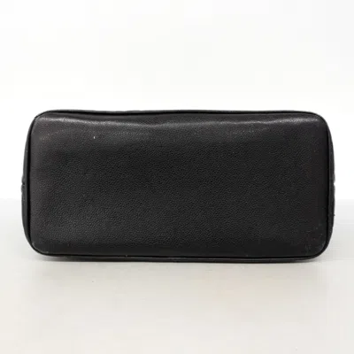 Pre-owned Chanel Black Grained Calfskin Tote Bag ()