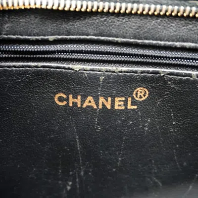Pre-owned Chanel Black Grained Calfskin Tote Bag ()