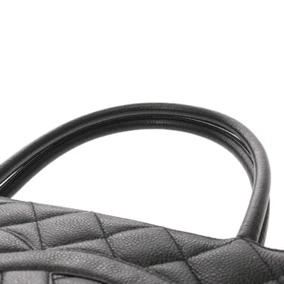 Pre-owned Chanel Black Grained Calfskin Tote Bag ()