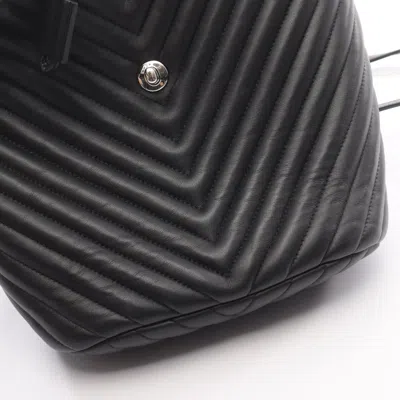Pre-owned Chanel Black Leather Backpack ()