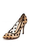 CHARLOTTE OLYMPIA Bacall Heart Shaped Pumps