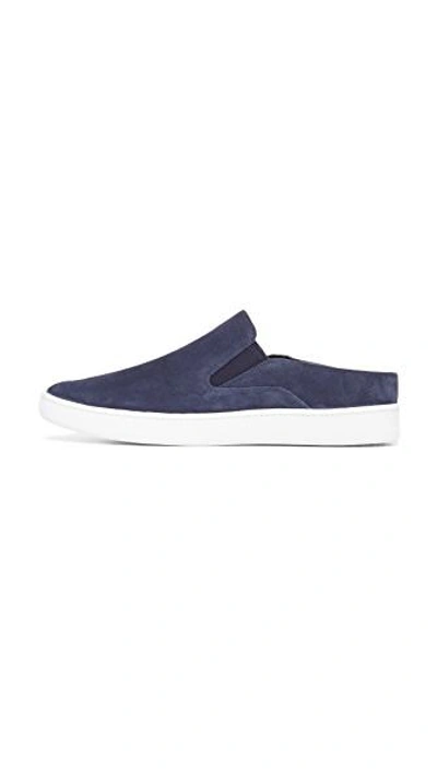 Shop Vince Verrell Slide Sneakers In Deep Blue