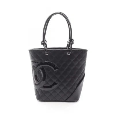 Pre-owned Chanel Black Leather Tote Bag ()