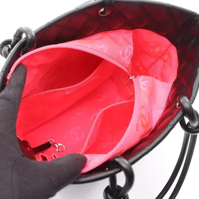 Pre-owned Chanel Black Leather Tote Bag ()