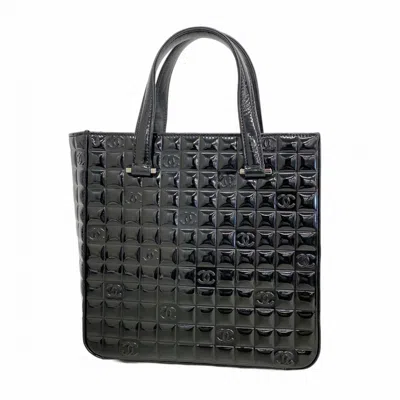 Pre-owned Chanel Black Patent Leather Tote Bag ()