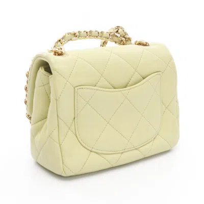 Pre-owned Chanel Green Leather Shoulder Bag ()