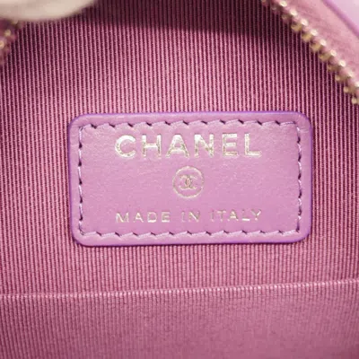 Pre-owned Chanel Purple Leather Shoulder Bag ()