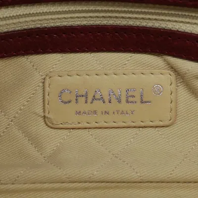 Pre-owned Chanel Vintage Logo Accordion Flap Bag Caviar Beige Leather Handbag () In Sand
