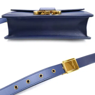 Pre-owned Dior Christian  Blue Leather Shoulder Bag ()