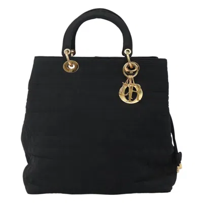 Pre-owned Dior Christian  Lady  Bag Nylon Black Nylon Handbag ()