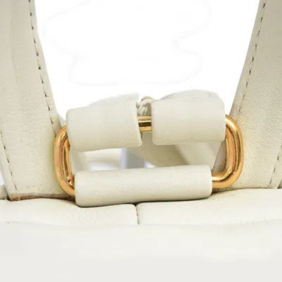 Pre-owned Dior Christian  White Leather Backpack ()