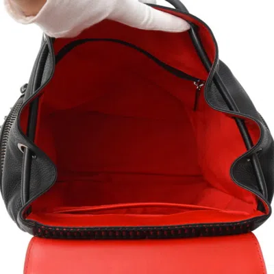 Pre-owned Christian Louboutin Black Leather Backpack ()