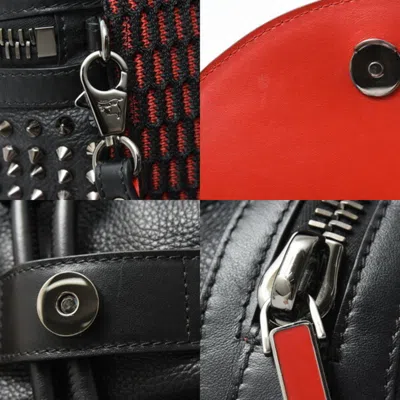 Pre-owned Christian Louboutin Black Leather Backpack ()