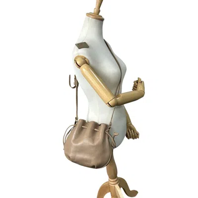 Pre-owned Coach Beige Grayish Leather Shoulder Bag ()