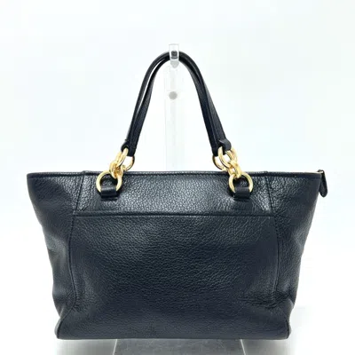 Pre-owned Coach Black Leather Handbag Shoulder Bag Tote Bag ()