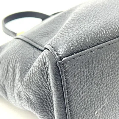 Pre-owned Coach Black Leather Handbag Shoulder Bag Tote Bag ()