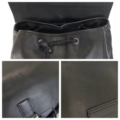 Pre-owned Coach Black Leather Backpack ()