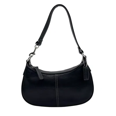 Pre-owned Coach Black Leather Handbag Shoulder Bag ()