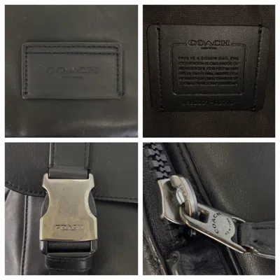 Pre-owned Coach Black Leather Backpack ()