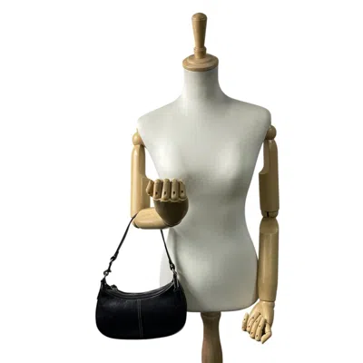 Pre-owned Coach Black Leather Handbag Shoulder Bag ()