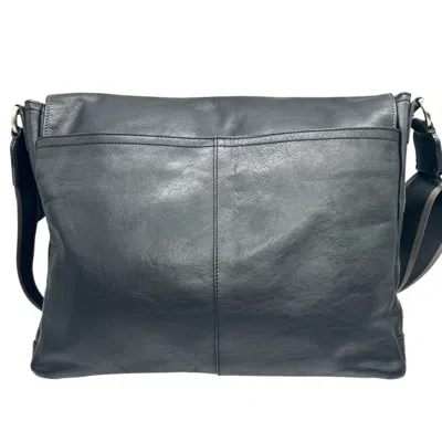Pre-owned Coach Black Leather Messenger Bag Shoulder Bag ()