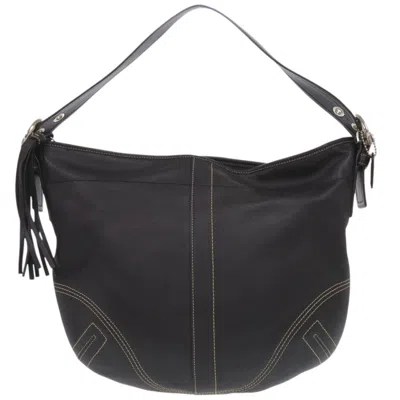 Pre-owned Coach Black Leather Shoulder Bag ()
