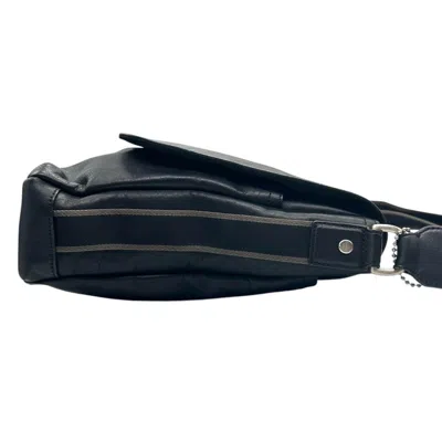 Pre-owned Coach Black Leather Messenger Bag Shoulder Bag ()