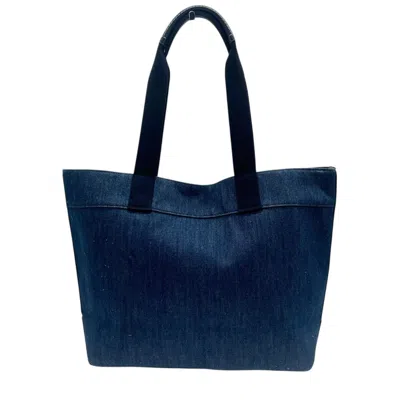 Pre-owned Coach Blue Denim Handbag Shoulder Bag Tote Bag ()