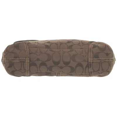 Pre-owned Coach Brown Canvas Shoulder Bag ()