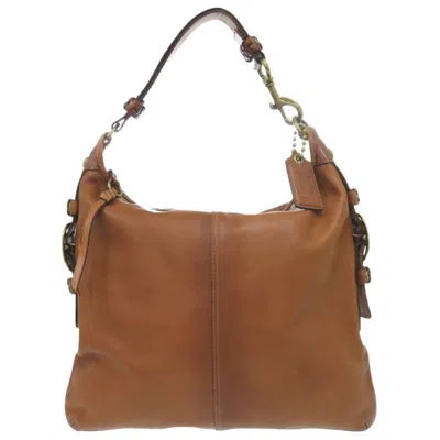 Pre-owned Coach Brown Leather Shoulder Bag ()