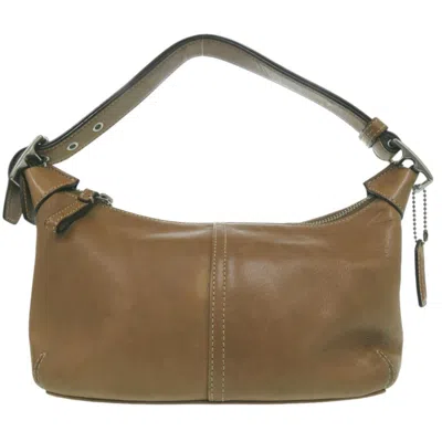 Pre-owned Coach Brown Leather Shoulder Bag ()