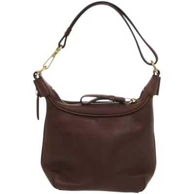 Pre-owned Coach Brown Leather Shoulder Bag ()