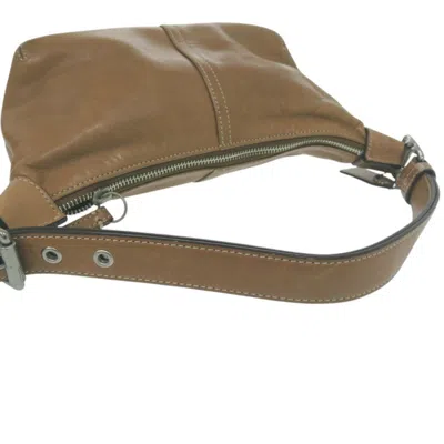 Pre-owned Coach Brown Leather Shoulder Bag ()