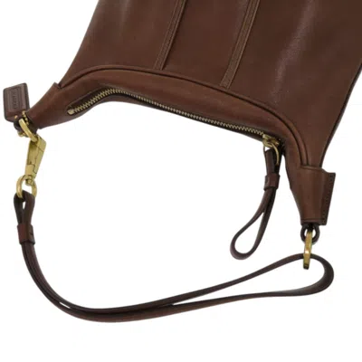 Pre-owned Coach Brown Leather Shoulder Bag ()
