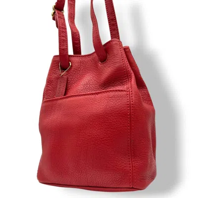 Pre-owned Coach Red Color Leather Shoulder Bag ()