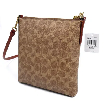 Pre-owned Coach Brown Pvc Shoulder Bag ()