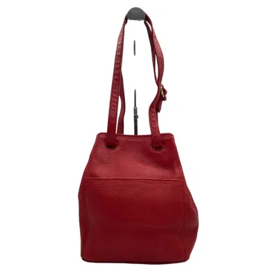 Pre-owned Coach Red Color Leather Shoulder Bag ()