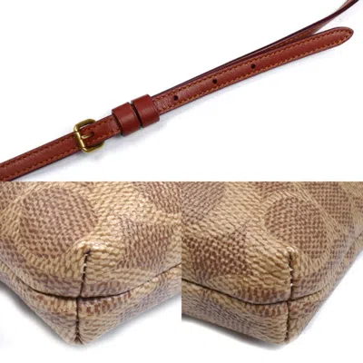 Pre-owned Coach Brown Pvc Shoulder Bag ()