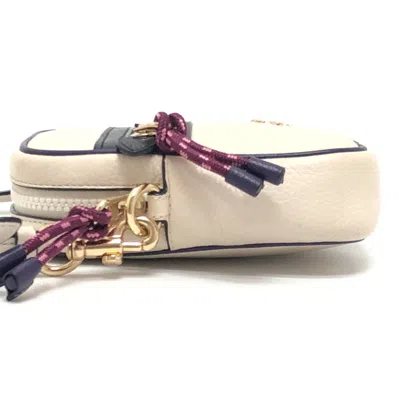 Pre-owned Coach White Leather Pochette Shoulder Bag ()