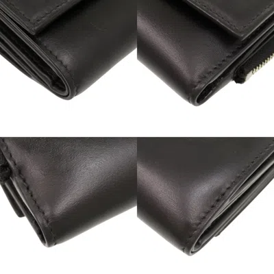 Pre-owned Dolce & Gabbana Black Leather Wallet (tri-fold) ()