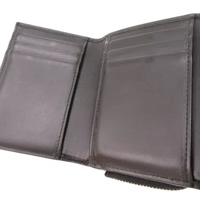 Pre-owned Dolce & Gabbana Black Leather Wallet (tri-fold) ()