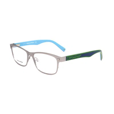 Dsquared2 Dsquared² Silver Metal Glasses Men's (frames) In Gray