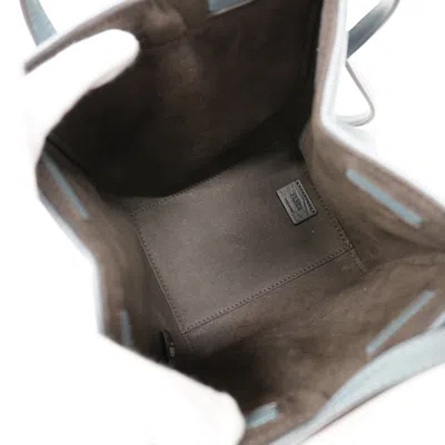 Pre-owned Fendi Blue Gray Leather Shoulder Bag () In Multi