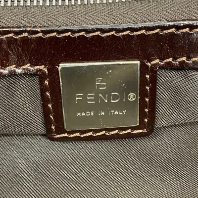 Pre-owned Fendi Brown Nylon Canvas Tote Bag ()