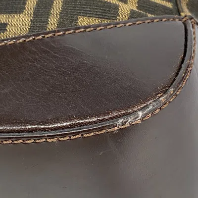 Pre-owned Fendi Brown Nylon Canvas Tote Bag ()